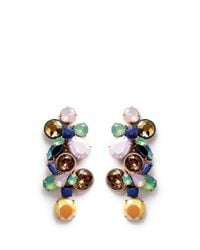 J.Crew Multicolor Gem Cluster Earrings
