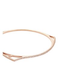 Anabela Chan | Pink 'morpho - Edition 2' 18k Rose Gold Diamond Pavé Bangle | Lyst