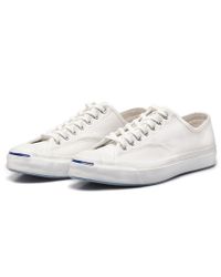 Converse | Jack Purcell Signature Ox White Canvas Sneakers for Men | Lyst