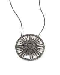 Adriana Orsini | Metallic Radiance Crystal Sun Pendant Necklace | Lyst