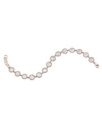 Anne Sisteron | Pink 14kt Rose Gold Rainbow Moonstone Bracelet | Lyst