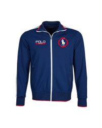 Ralph Lauren | Blue Cotton-blend Track Jacket for Men | Lyst