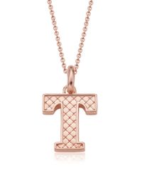 Monica Vinader | Metallic Alphabet Pendant T | Lyst