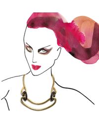Lizzie Fortunato - Metallic Point Of Interest Necklace - Lyst