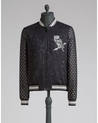 Dolce & Gabbana - Black Padded Nylon Jacket for Men - Lyst