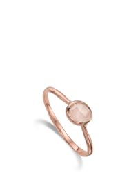 Monica Vinader | Metallic Small Siren Stacking Ring | Lyst