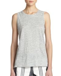 Vince | Gray Linen Muscle Tee | Lyst