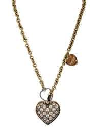 Lanvin | Gold Mira Heart Necklace | Lyst
