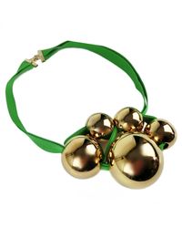 Marion Vidal - Green And Gold Necklace - Lyst
