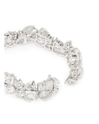 CZ by Kenneth Jay Lane | White Swirl Multi Cut Cubic Zirconia Bracelet | Lyst