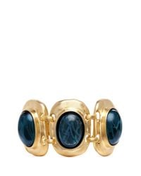 Kenneth Jay Lane | Blue Stone Station Bracelet | Lyst