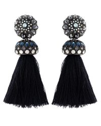 Lanvin | Blue Tassel Clip-on Earrings | Lyst