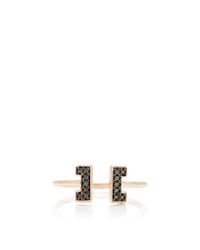 Sydney Evan | Blue Sapphire Bracket Knuckle Ring | Lyst