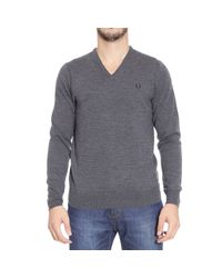 Fred Perry | Gray Sweater for Men | Lyst