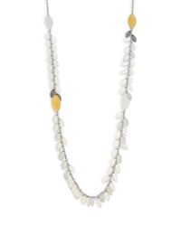 Gurhan | Metallic Willow 24k Yellow Gold & Sterling Silver Long Fringe Necklace | Lyst