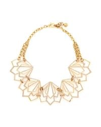 Lulu Frost | Metallic 'portico' Crystal Pavé Cutout Choker Necklace | Lyst