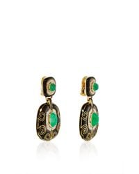 David Webb | Green Couture Lantern Earrings | Lyst