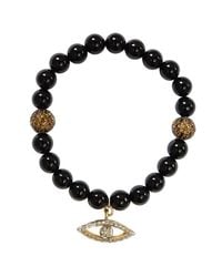 CB Bronfman | Black Onyx Diamond Bead Bracelet | Lyst