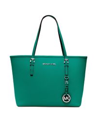 michael kors jet set tote green