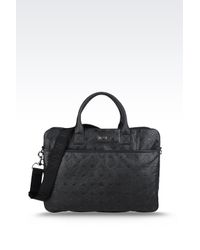 Armani Jeans | Black Briefcase for Men | Lyst