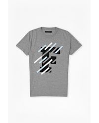 French Connection | Gray F Tape Marlon T-shirt for Men | Lyst