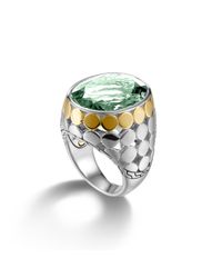 John Hardy | Green Large Oval Ring | Lyst