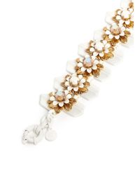 J.Crew | White Flower Stone Bracelet | Lyst