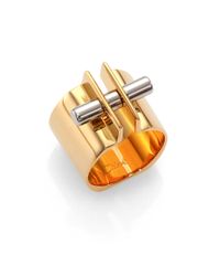 Chloé | Metallic Babeth Two-tone Bolted Band Ring | Lyst