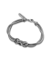 John Hardy | Metallic Knot Station Bracelet | Lyst