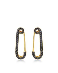 Genevieve Jones | Metallic Classic Wishing Safety Pin Earring | Lyst