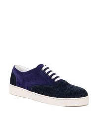 Bottega Veneta | Blue Dodger Woven Suede Sneakers for Men | Lyst