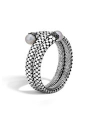 John Hardy | Metallic Dot Double Coil Bracelet | Lyst