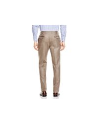 Valentini | Brown Flannel Melange Slim Fit Trousers for Men | Lyst