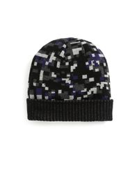 Saks Fifth Avenue | Black Geometric Print Hat for Men | Lyst