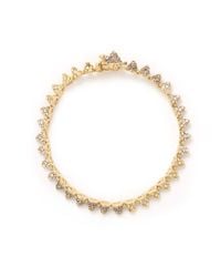 Eddie Borgo | Metallic Crystal Pavé Mini Cone Bracelet | Lyst