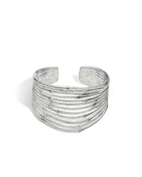 John Hardy | Metallic Bamboo Wide Flex Cuff | Lyst