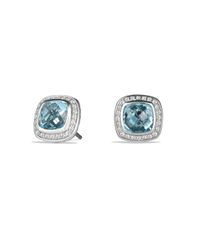 David Yurman | Blue Albion Earrings With Diamonds | Lyst