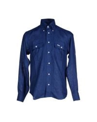Harmont & Blaine | Blue Shirt for Men | Lyst