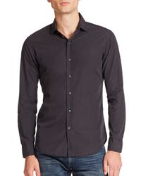 Ralph Lauren Black Label | Brown Sloan Poplin Sportshirt for Men | Lyst
