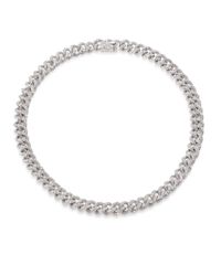 Adriana Orsini | Metallic Cassandra Crystal Pave Necklace | Lyst