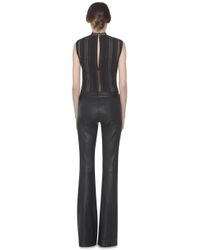 Alice + Olivia - Black Rhona Mock Neck Lace Top - Lyst