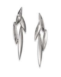 Alexis Bittar Fine | Metallic Velvet Marquis Sterling Silver Cluster Clip-on Earrings | Lyst