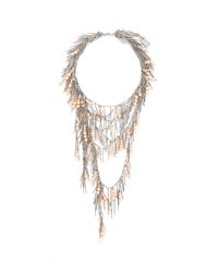 Assad Mounser | Pink ''whisper' Fringe Pearl Necklace | Lyst