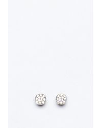 Lauren Klassen | Metallic Silver Diamond Nail Earrings | Lyst