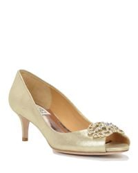 Badgley Mischka | Sensation-ii Metallic Evening Shoe | Lyst