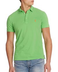 Polo Ralph Lauren | Blue Featherweight Cotton Polo Shirt for Men | Lyst