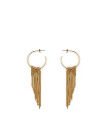 Rebecca Minkoff | Metallic Fringe Hoop Earring | Lyst