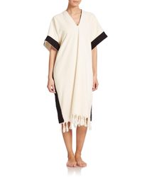 Lisa Marie Fernandez | Black Caftan Beach Poncho | Lyst