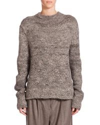 The Row | Gray Rane Tweed Knit Sweater | Lyst