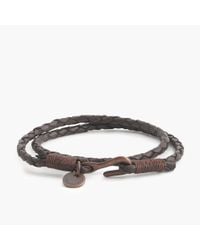 Caputo & Co. | Black . Braided Leather Double-wrap Bracelet for Men | Lyst